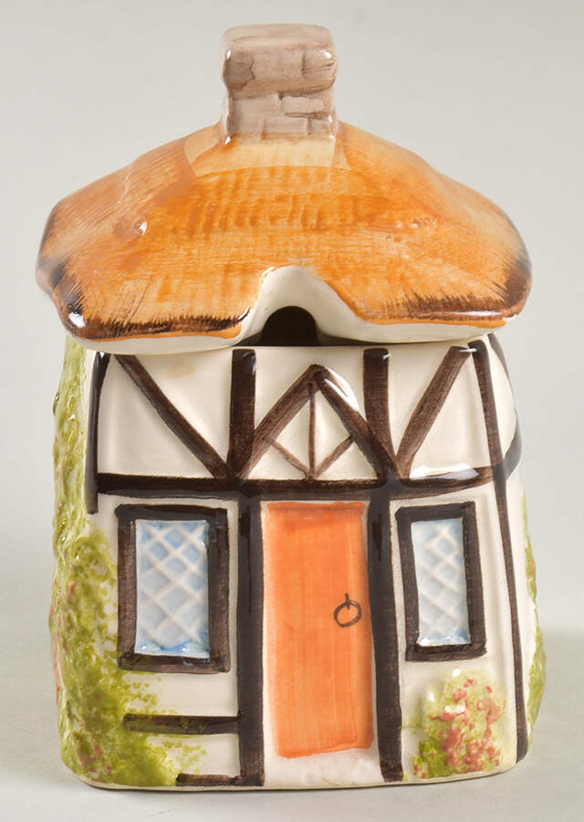 Cottage Jam/Jelly & Lid by Babbacombe Pottery-1