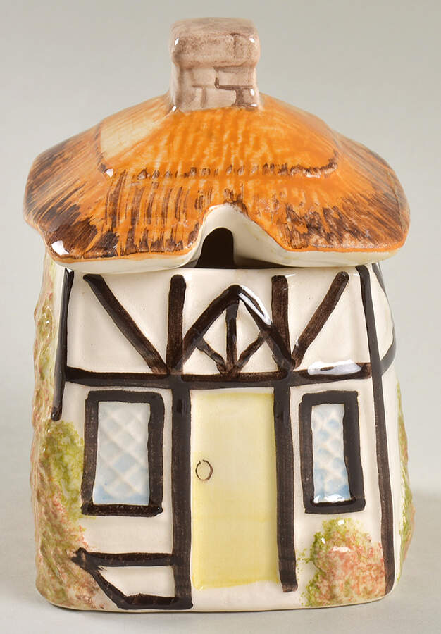 Cottage Jam/Jelly & Lid by Babbacombe Pottery-1