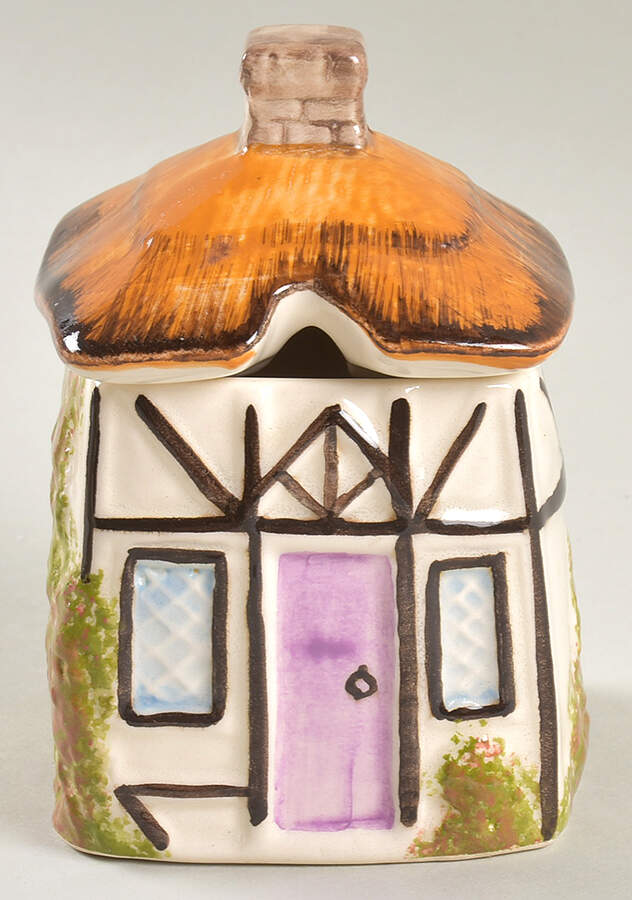 Cottage Jam/Jelly & Lid by Babbacombe Pottery-1
