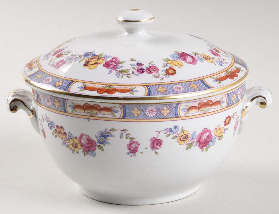 A518 Sugar Bowl & Lid by Bridgwood & Son-1