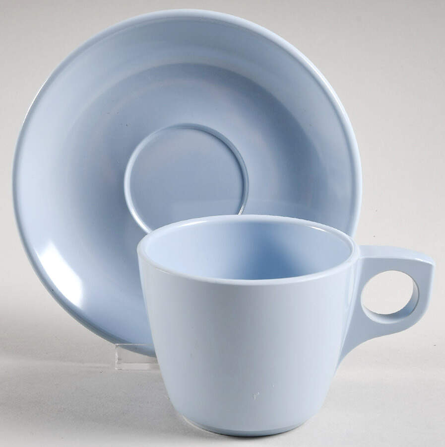 BO62 (Melmac) Flat Cup & Saucer Set by Boonton-1