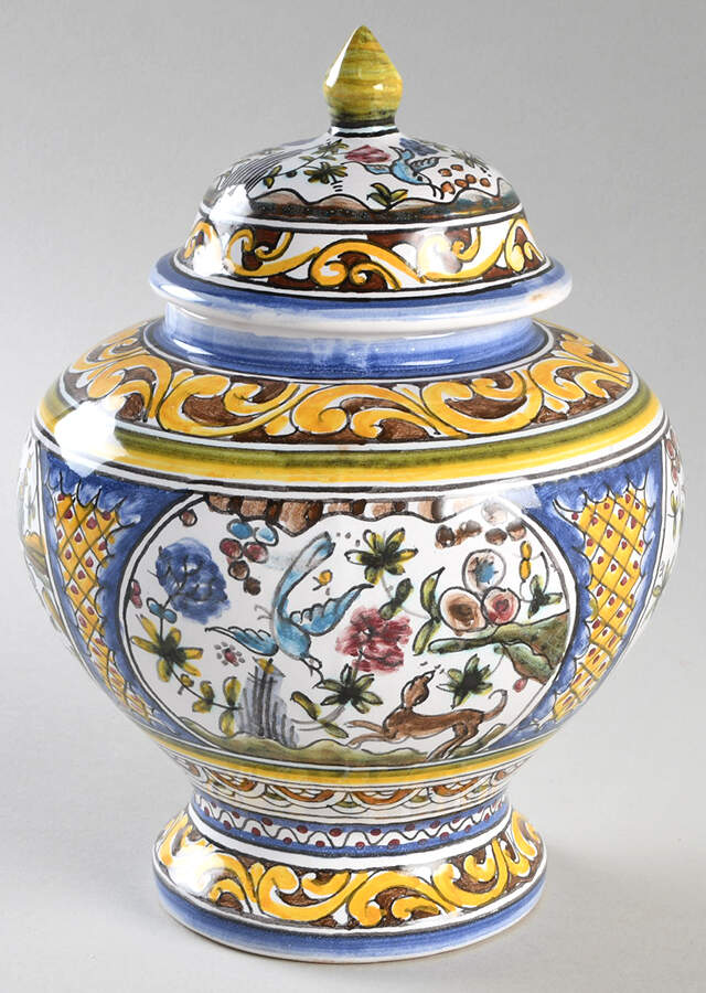 GIFTWARE 7" Ginger Jar & Lid by Berardos-1