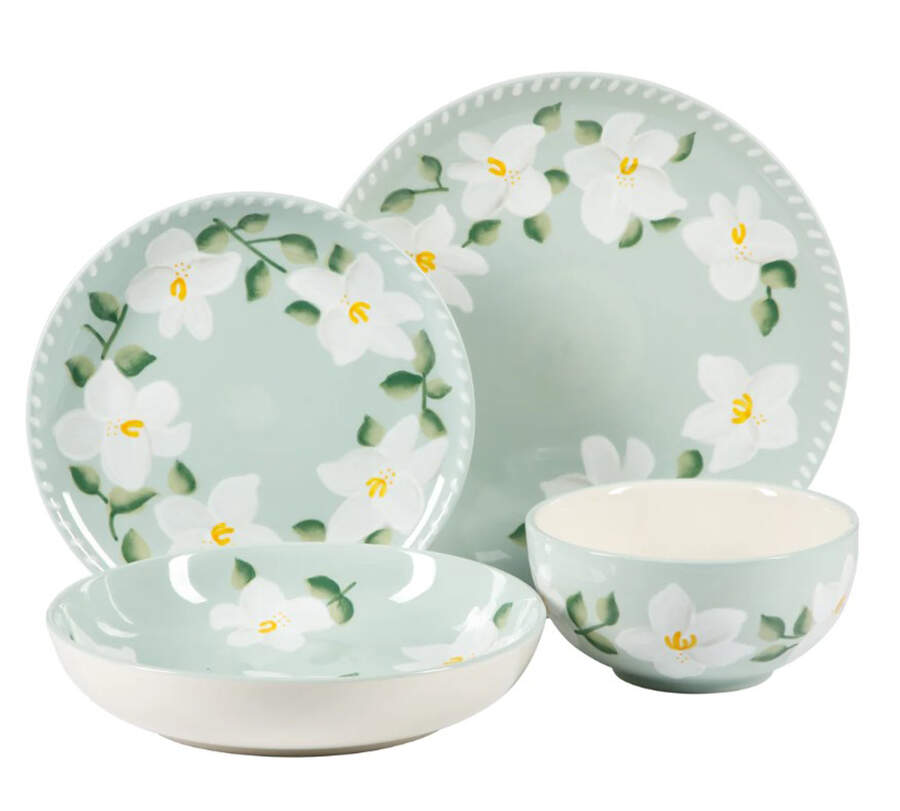 Magnolia Bloom Dinner Plate by Bloomhouse China-1