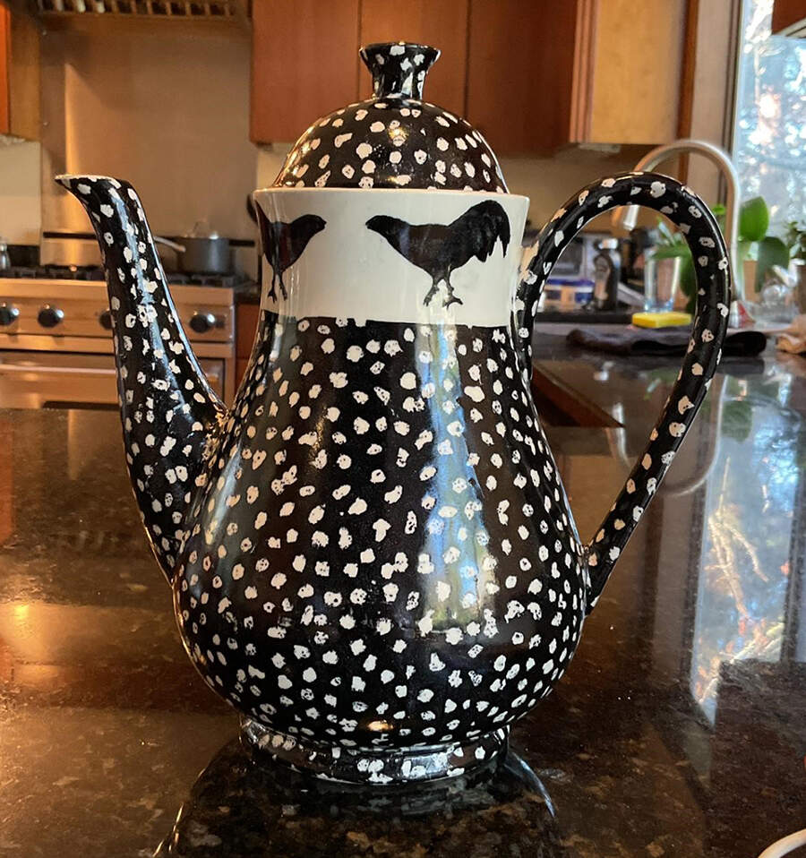 Chanticleer Coffee Pot & Lid by Burgess & Leigh-1