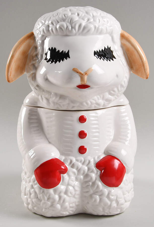 Cookie Jars Figural Cookie Jar & Lid by Benjamin & Medwin-1