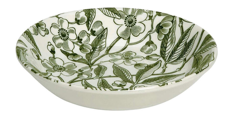 Green Prunus Butter Pat by Burgess & Leigh-1
