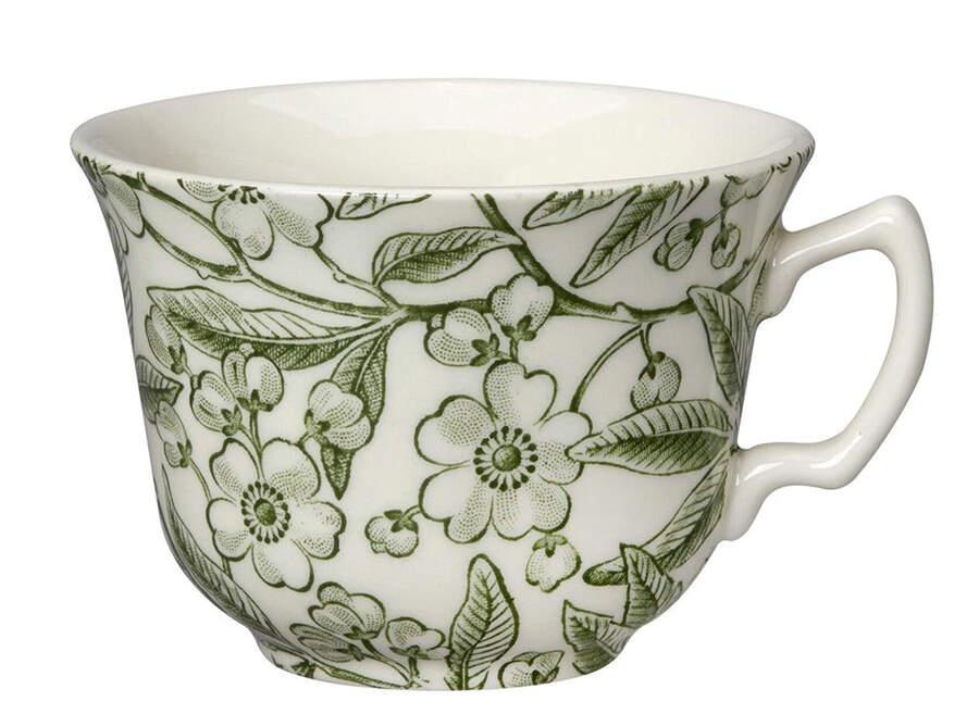 Green Prunus Flat Cup by Burgess & Leigh-1