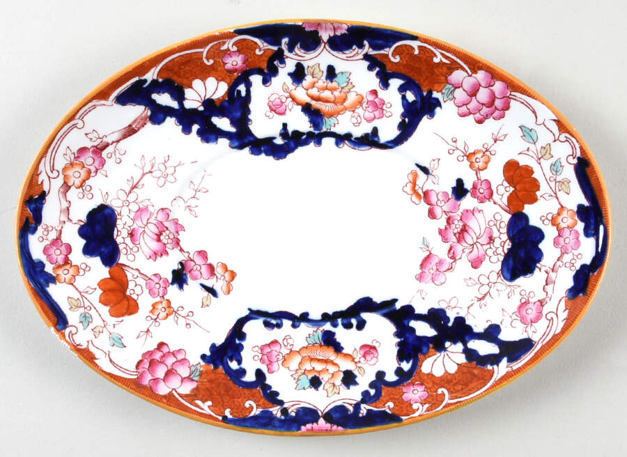New Chusan Underplate for Sauce Boat by Booths-1