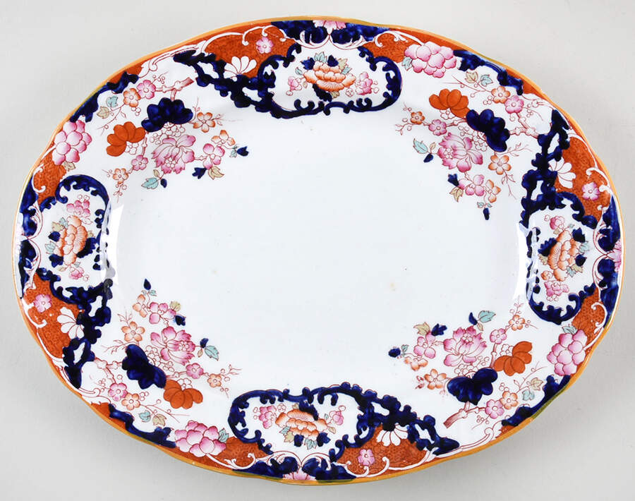 New Chusan 10" Oval Serving Platter by Booths-1