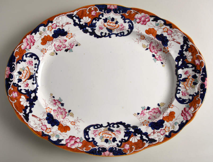 New Chusan 20" Oval Serving Platter by Booths-1