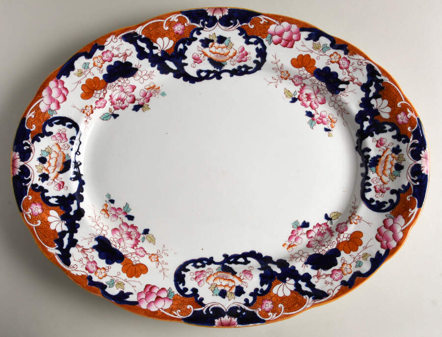 New Chusan 18" Oval Serving Platter by Booths-1