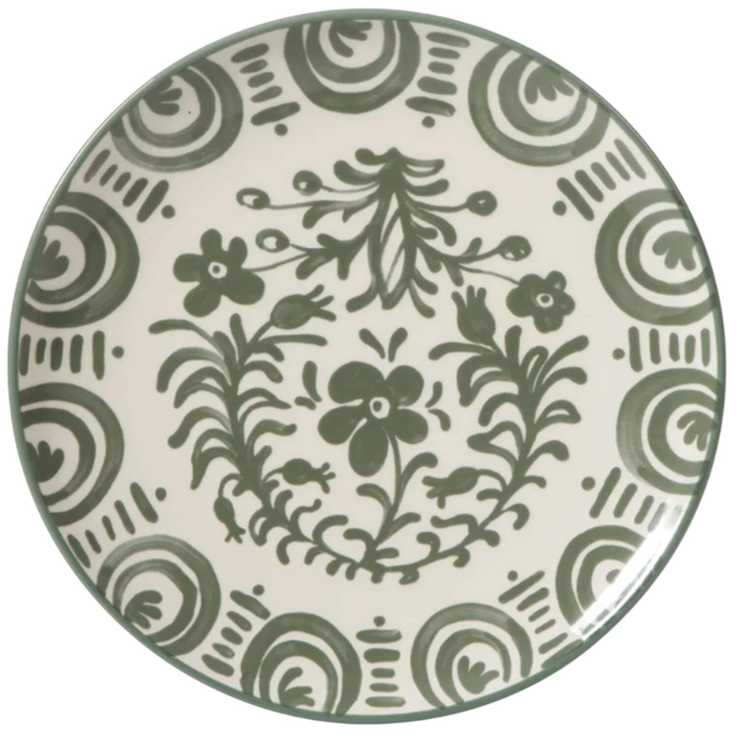 Valencia Flor-Fern Green Salad/Dessert Plate by Bloomhouse China-1