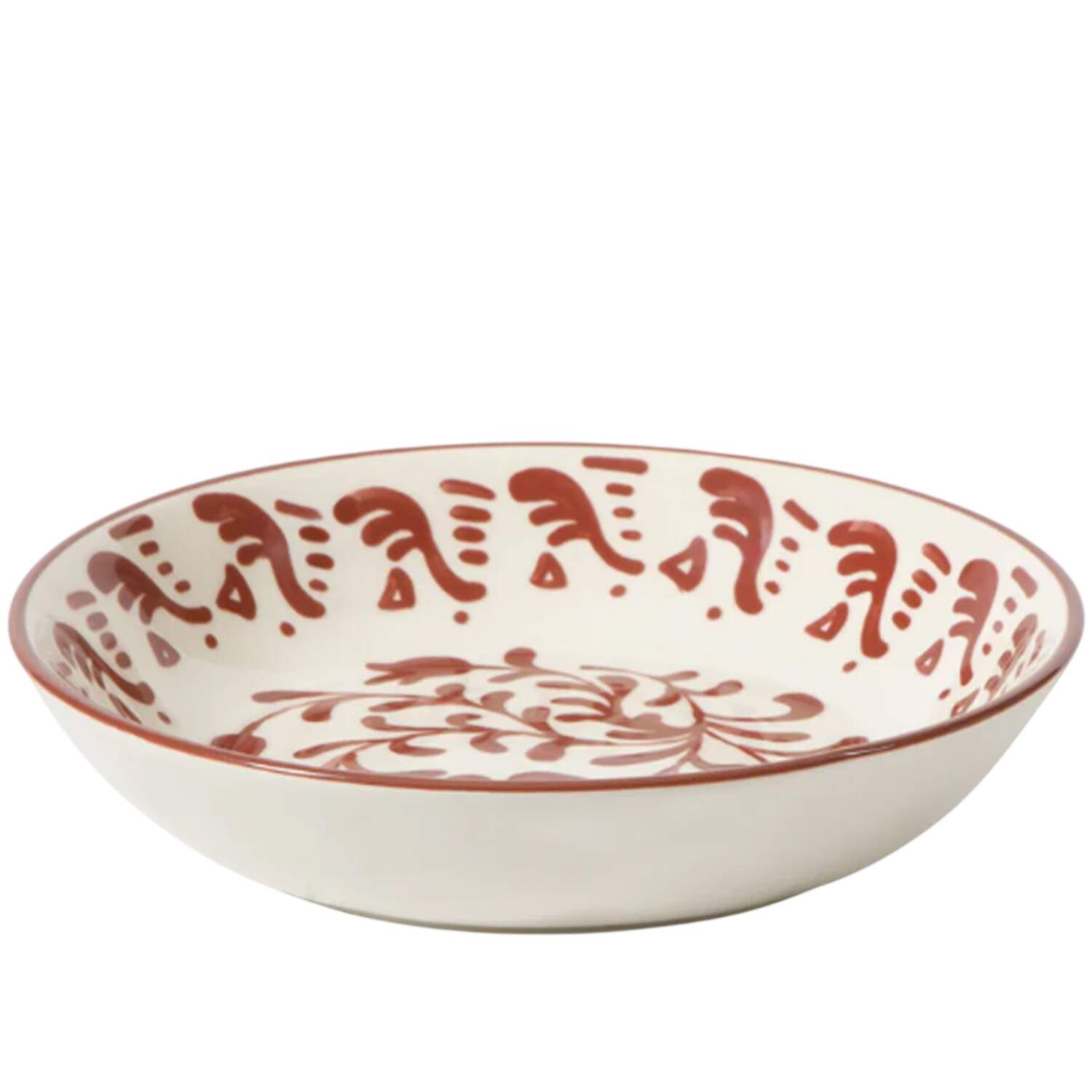 Valencia Flor-Pomegranate Red Individual Dinner Bowl by Bloomhouse China-1