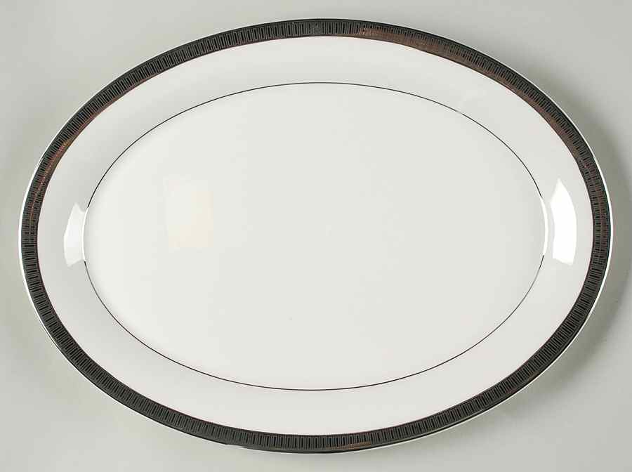 Andante 15" Oval Serving Platter by Castleton (USA)-1