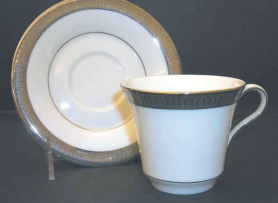 Andante Flat Cup & Saucer Set by Castleton (USA)-1