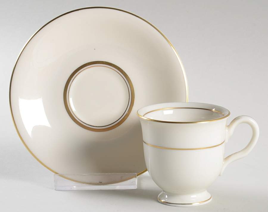 Apollo Footed Demitasse Cup & Saucer Set by Castleton (USA)-1