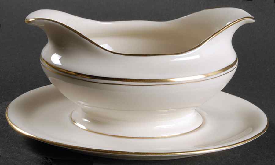 Apollo Gravy Boat with Attached Underplate by Castleton (USA)-1