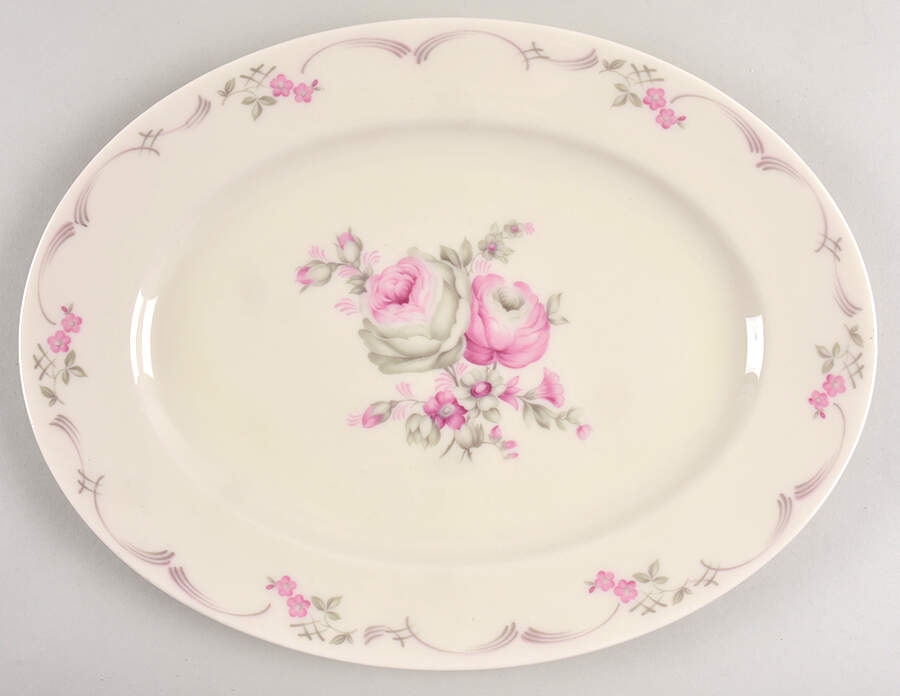 Belrose 13" Oval Serving Platter by Castleton (USA)-1