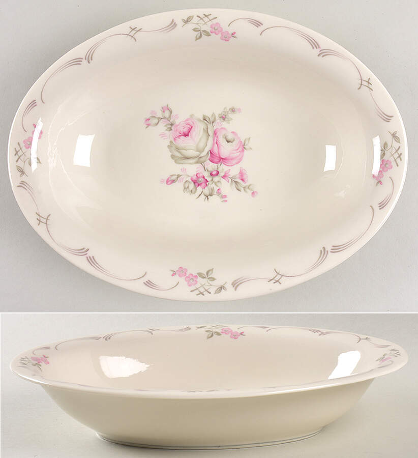 Belrose 11" Oval Vegetable Bowl by Castleton (USA)-1