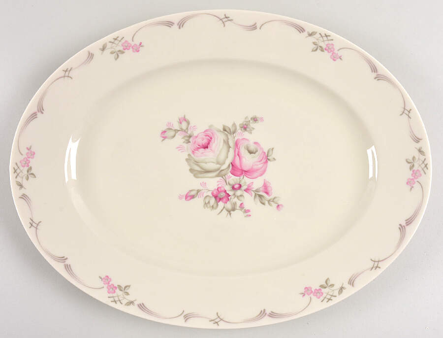 Belrose 15" Oval Serving Platter by Castleton (USA)-1