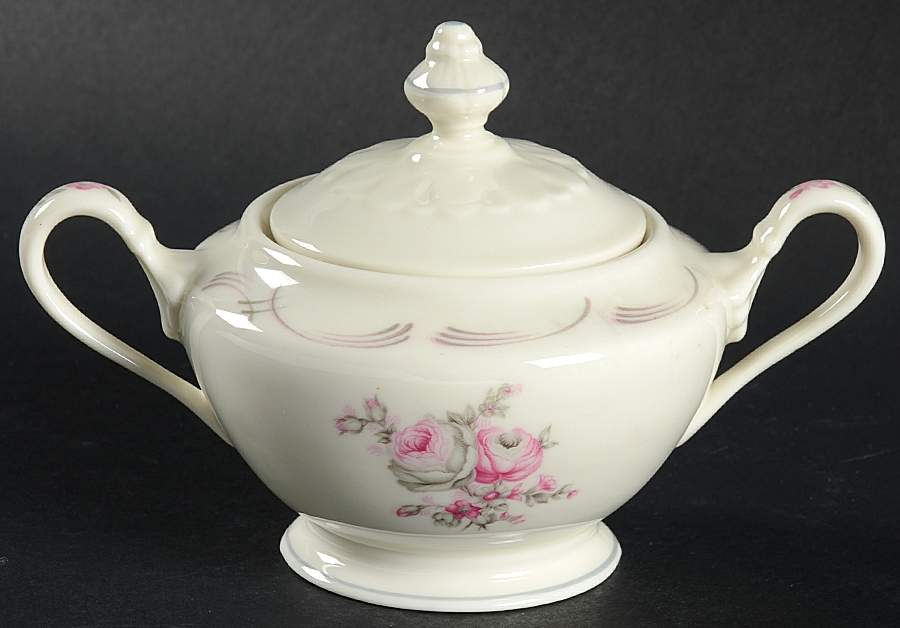 Belrose Sugar Bowl & Lid by Castleton (USA)-1
