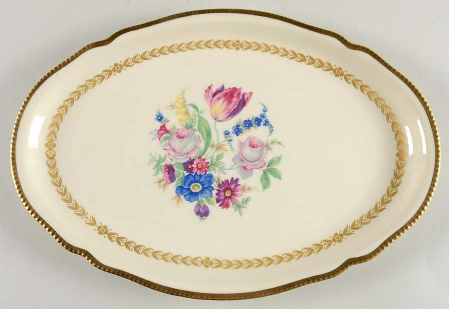 Bellwood Ivory 13" Oval Serving Platter by Castleton (USA)-1