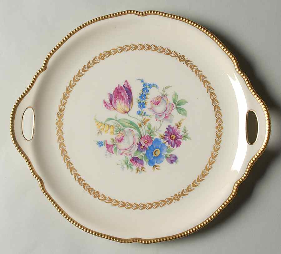 Bellwood Ivory Handled Cake Plate by Castleton (USA)-1