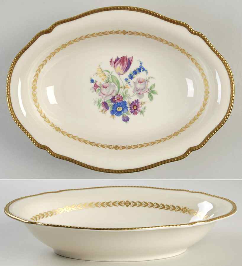 Bellwood Ivory 11" Oval Vegetable Bowl by Castleton (USA)-1