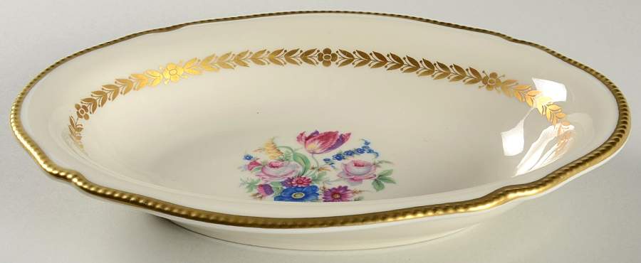 Bellwood Ivory 10" Oval Vegetable Bowl by Castleton (USA)-1