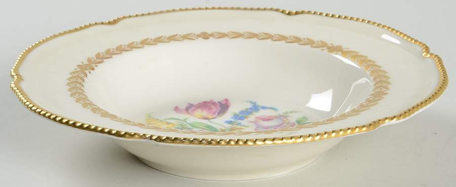 Bellwood Ivory Rim Soup Bowl by Castleton (USA)-1