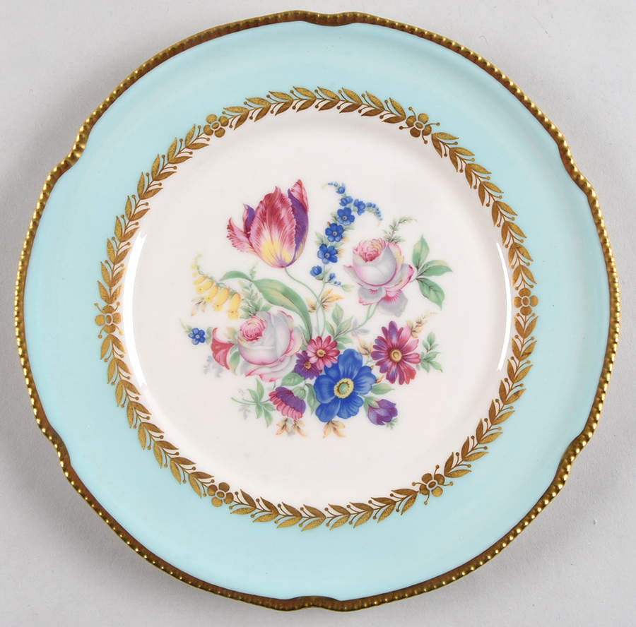 Bellwood Turquoise Salad Plate by Castleton (USA)-1