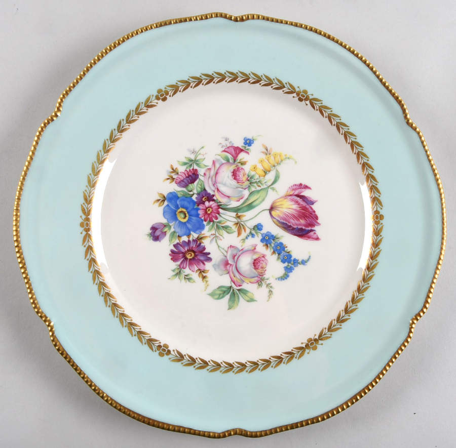 Bellwood Turquoise Dinner Plate by Castleton (USA)-1