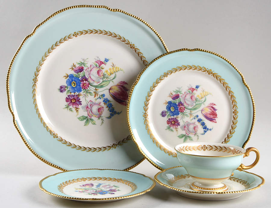 Bellwood Turquoise 5 Piece Place Setting by Castleton (USA)-1