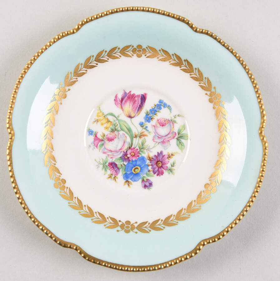 Bellwood Turquoise Saucer for Cream Soup Bowl by Castleton (USA)-1