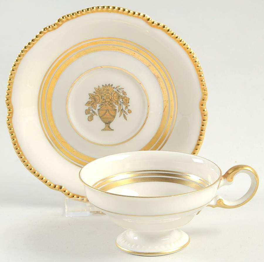 Belmont Footed Demitasse Cup & Saucer Set by Castleton (USA)-1