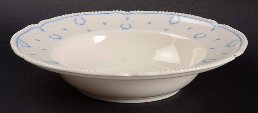 Blue Bow Rim Soup Bowl by Castleton (USA)-1