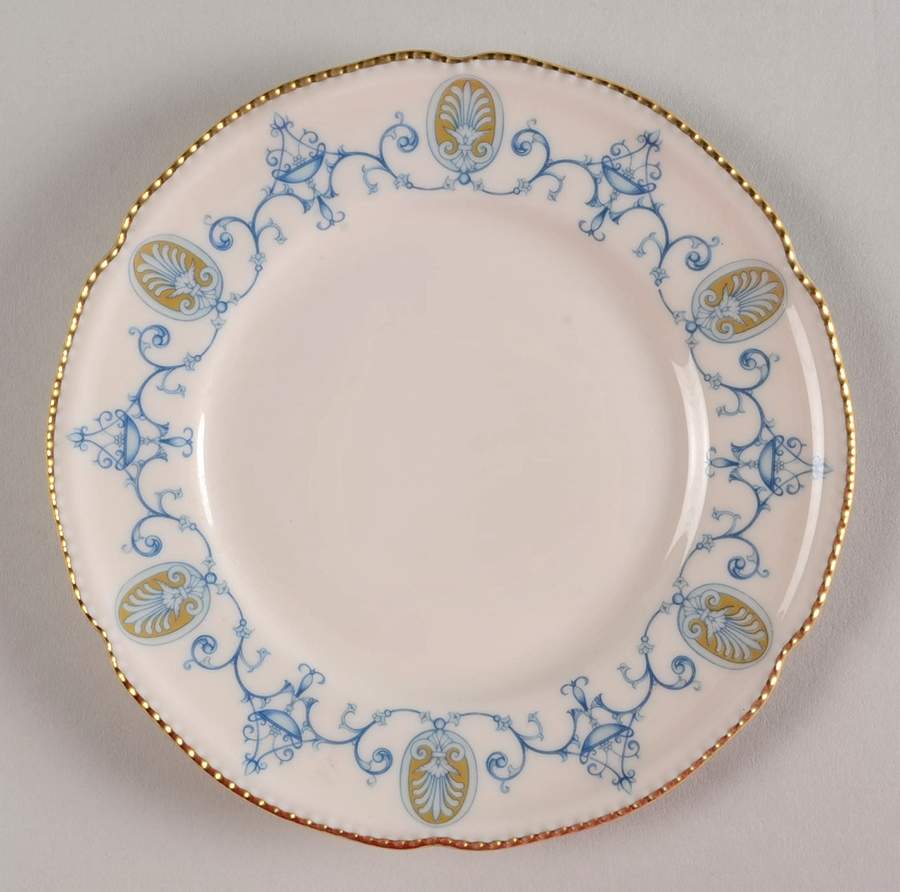 Blue Medallion Bread & Butter Plate by Castleton (USA)-1
