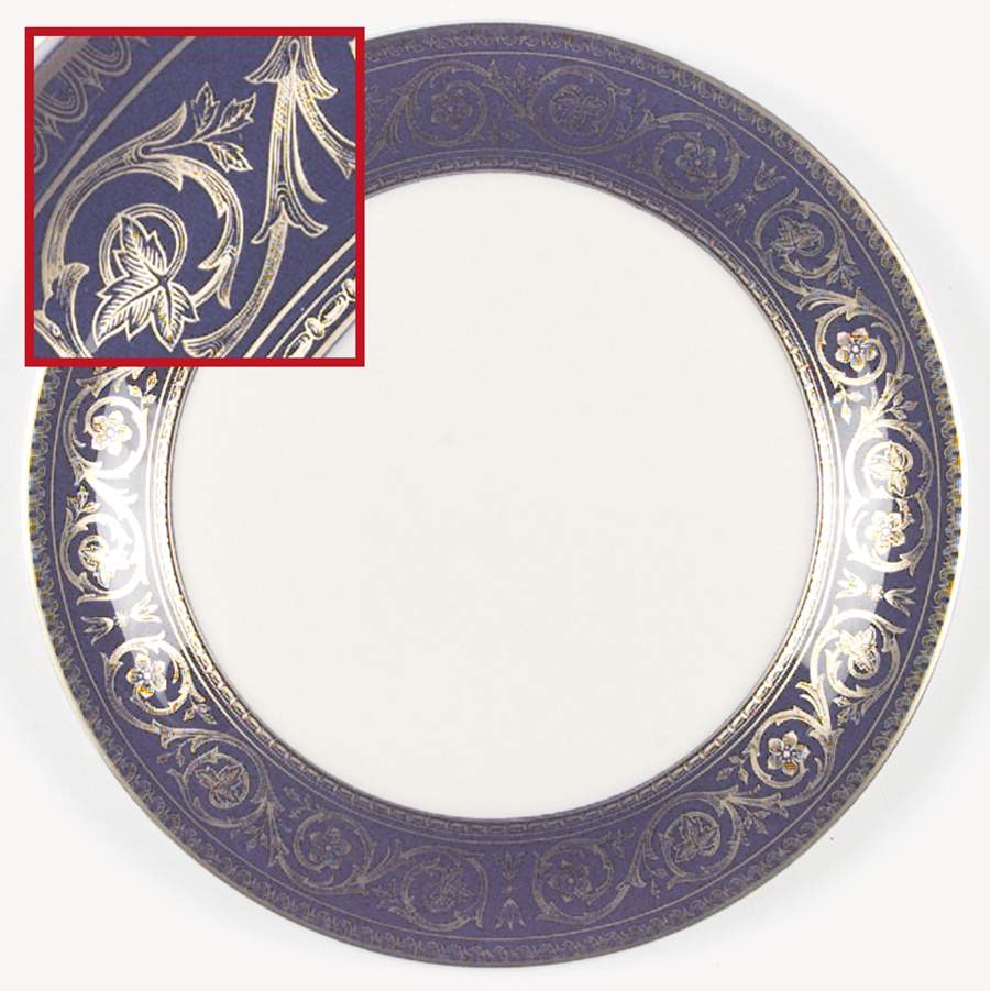 Blue Rhapsody Dinner Plate by Castleton (USA)-1