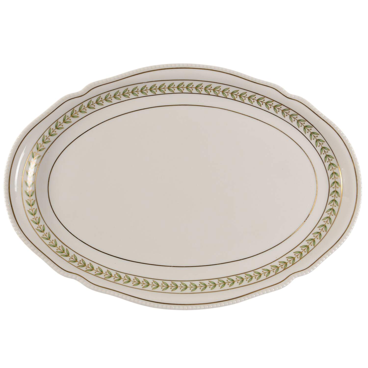 Bristol Green 16" Oval Serving Platter by Castleton (USA)-1