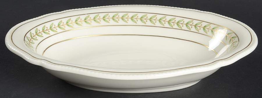 Bristol Green 10" Oval Vegetable Bowl by Castleton (USA)-1