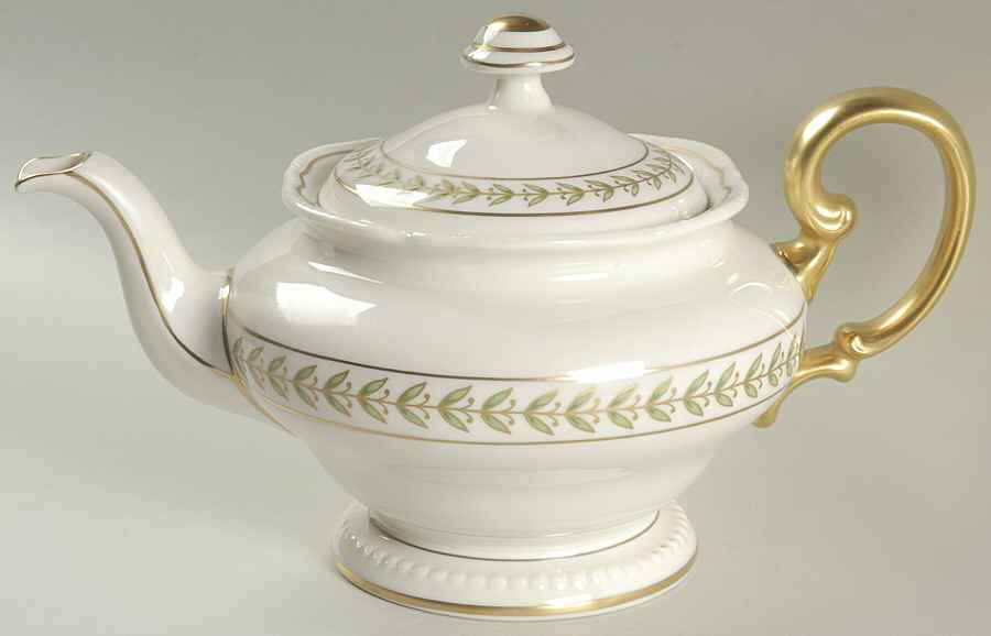 Bristol Green Teapot & Lid by Castleton (USA)-1