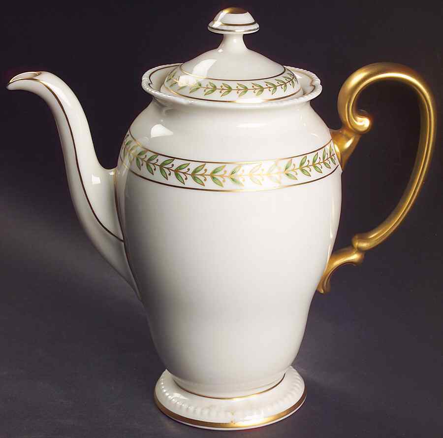 Bristol Green Coffee Pot & Lid by Castleton (USA)-1