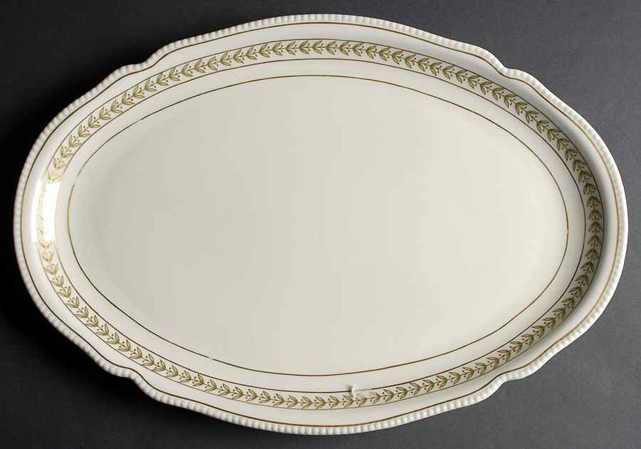 Bristol Green 19" Oval Serving Platter by Castleton (USA)-1