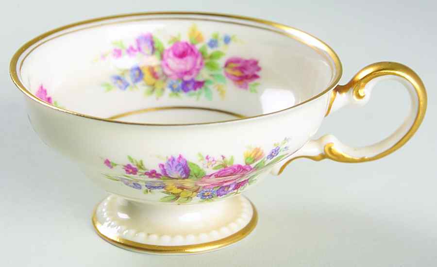 Castleton Bouquet Footed Demitasse Cup by Castleton (USA)-1