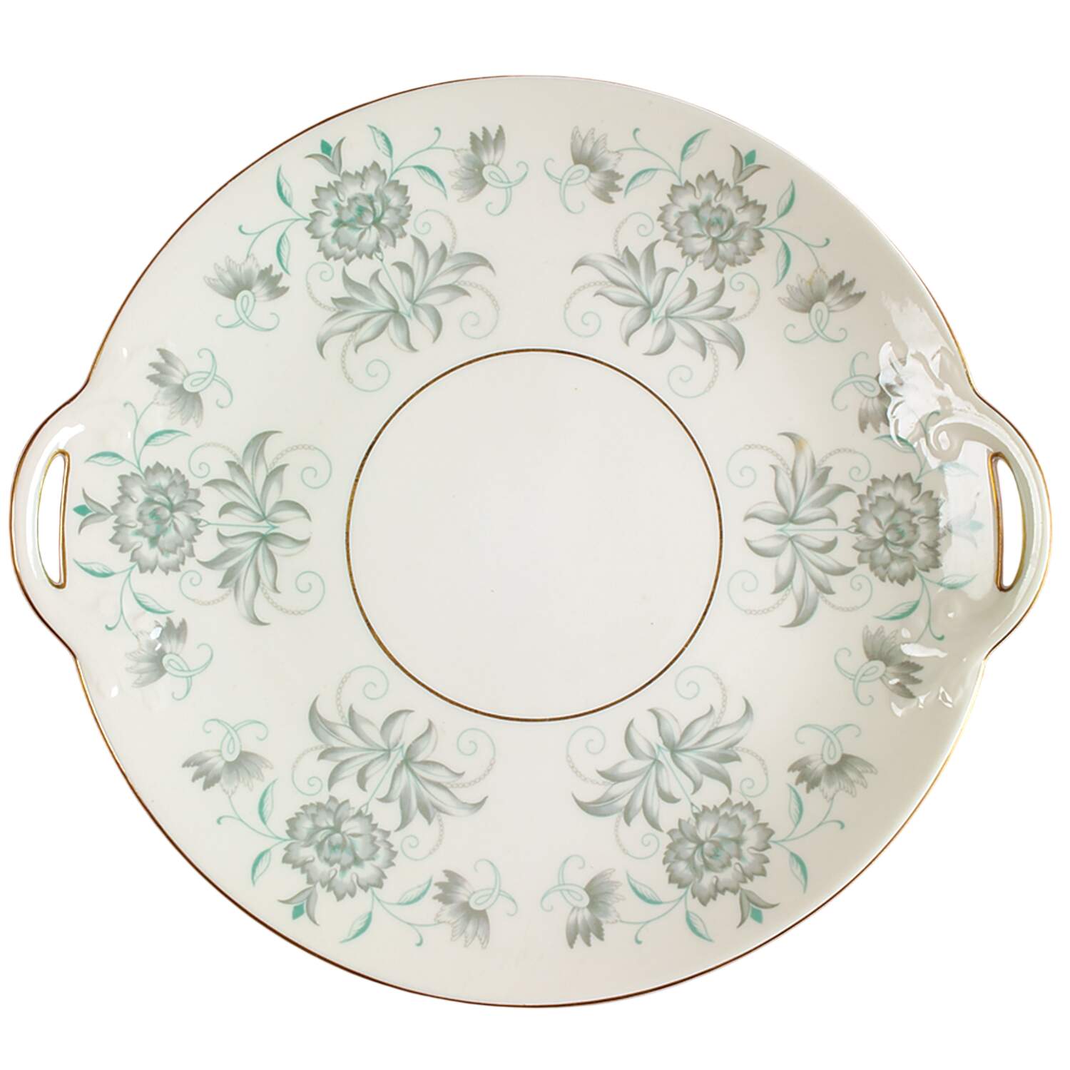 Caprice Handled Cake Plate by Castleton (USA)-1