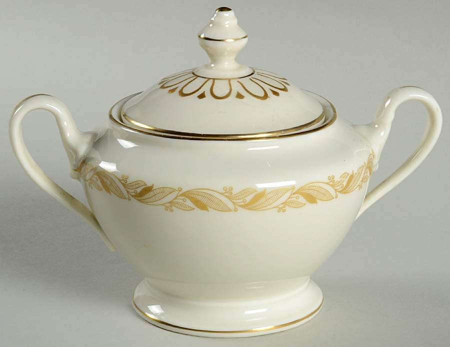 Carlton Sugar Bowl & Lid by Castleton (USA)-1