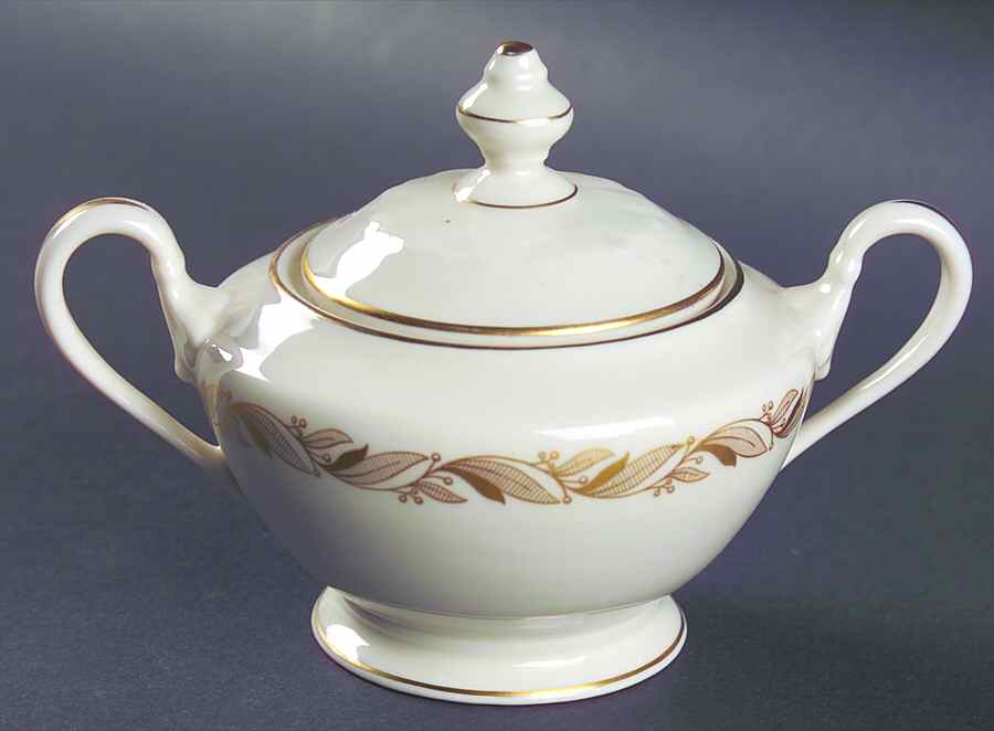 Carlton Sugar Bowl & Lid by Castleton (USA)-1