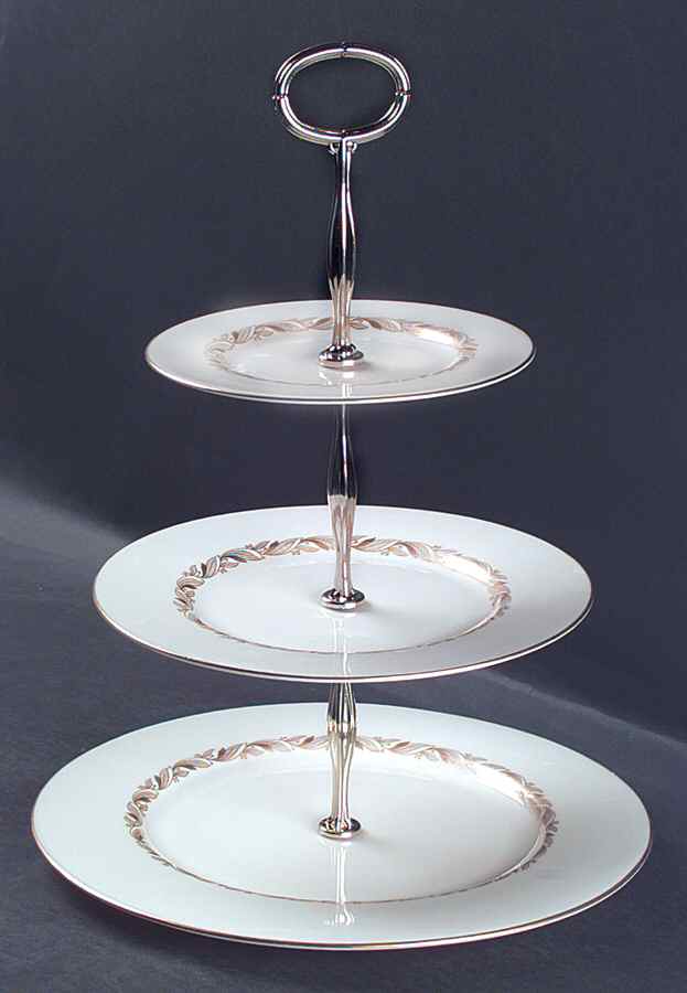 Carlton 13 7/8"-14 1/4" 3-Tiered Serving Tray(DP,SP,BB) HC by Castleton (USA)-1