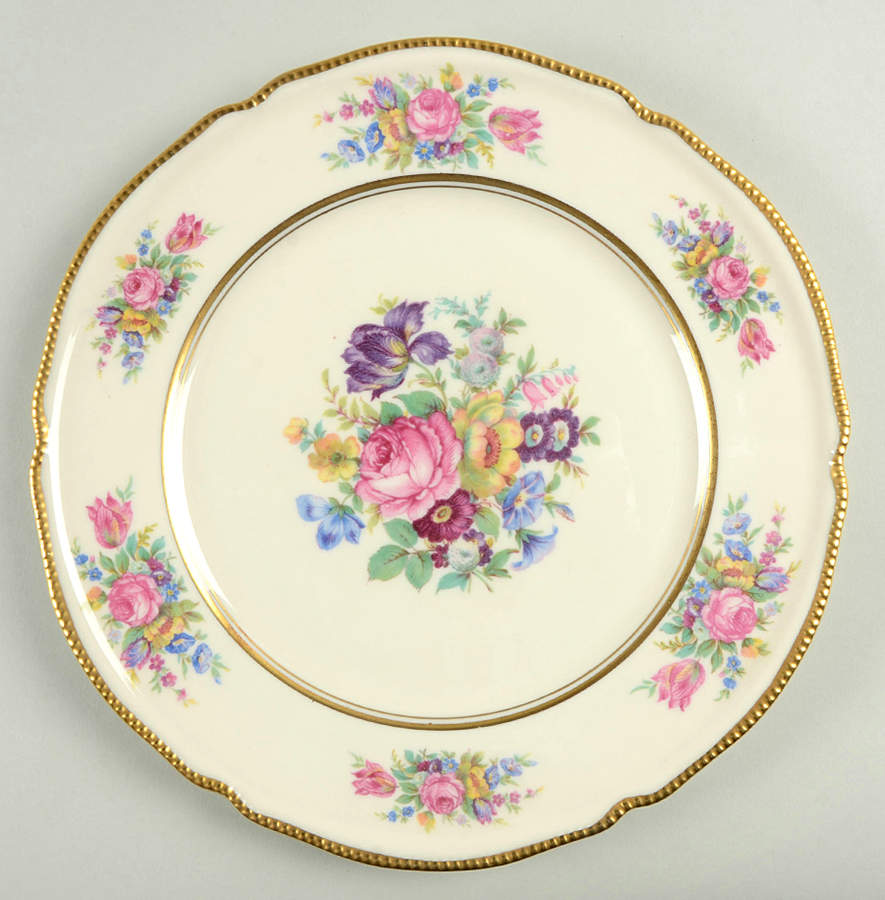 Castleton Rose Dinner Plate by Castleton (USA)-1