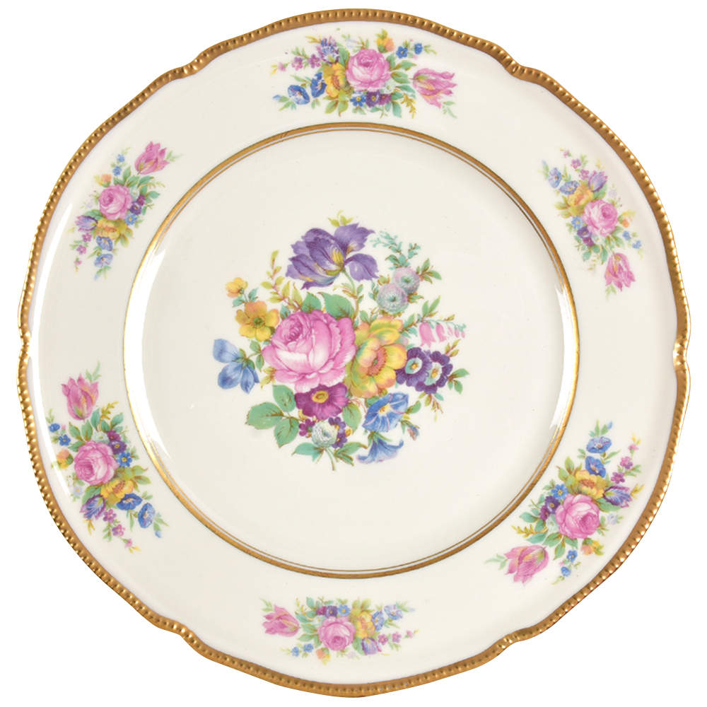 Castleton Rose Dinner Plate by Castleton (USA)-1